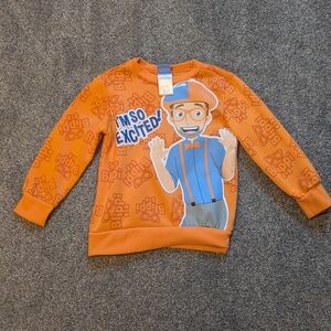 Orange Graphic Sweatshirt